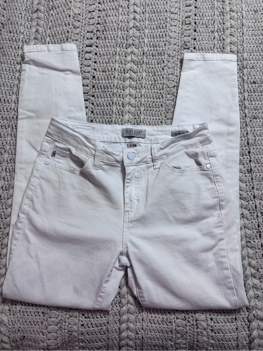 Judy Blue Women's White High-Rise “Skinny Fit” Jeans